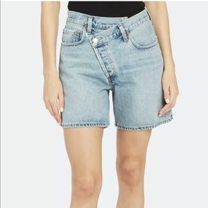 BNWT AGOLDE Denim CrissCross Upsized Short - Sz 28